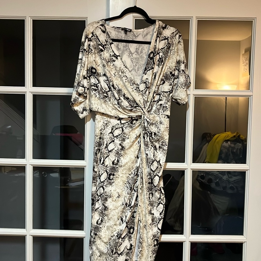 Large fashion nova snake skin print dress